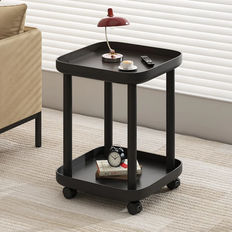 

Minimalist Korea Coffee Tables Makeup Storage Mobile Night Side Table Space Saving Square Mesa Auxiliar Entrance Hall Furniture