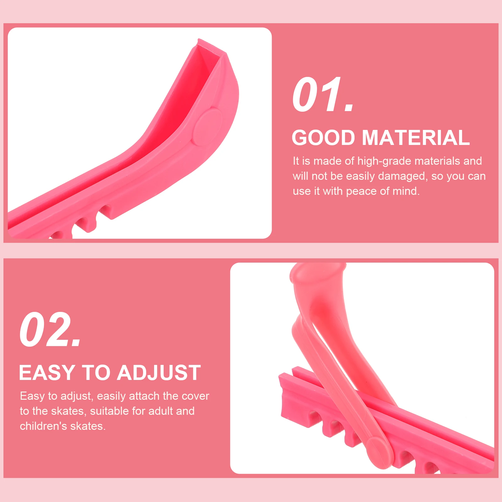 

Professional Ice Pink Lightweight Durable Storage Skating Skate Supply Supplies Shoe Cover Portable