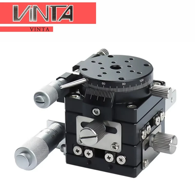 

LSP40-LM Micrometer Manual Trimming Platform Translation Table and Rotary Table Cross Rail XYR Axis 40mm