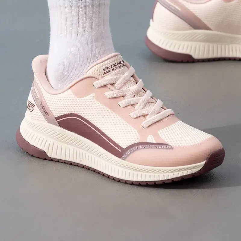 Skechers 117741-PKMT Women Pink Slip Ins Hands Free Breathable Mesh Cushioned Anti Slip Daily Walking Casual Sneakers