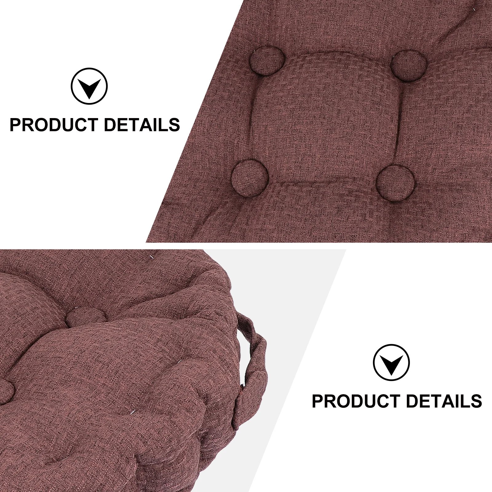 

1Pcs Round Floor Cushion Linen Seat Cushion Thickened Pearl Cotton Filling Breathable Comfortable Meditation Yoga Pad Tatami