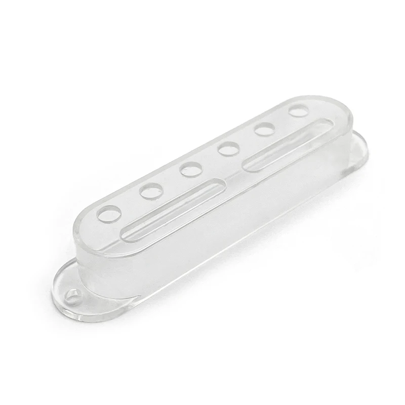 10Pcs Pickup Cover Single Coil Pickup Cover 6 Hole+2 Groove ST Style Pickup Cover String Space 52MM Multi-Colour