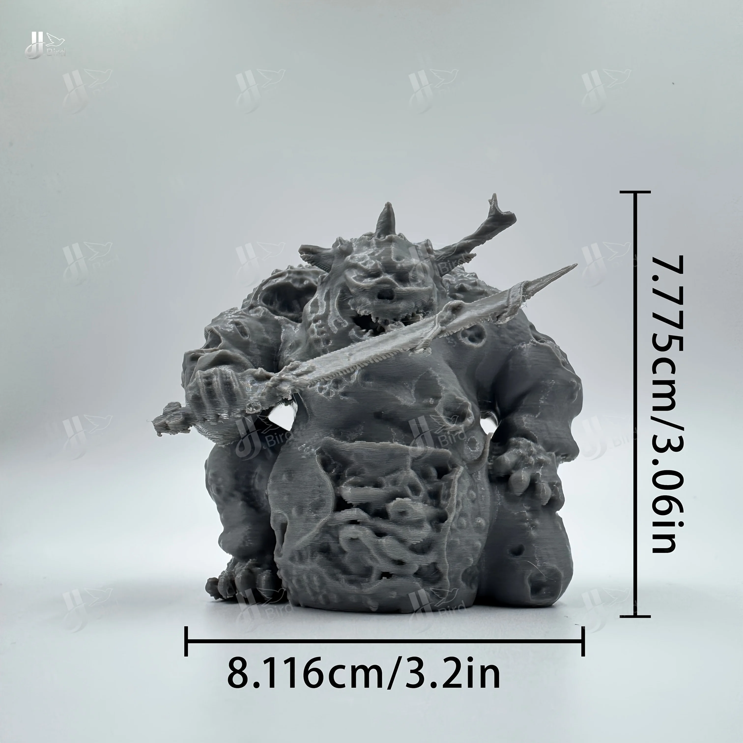 An infernal demon statue ornament, a horrible demon ornament, suitable for indoor desktop bookshelf decoration.