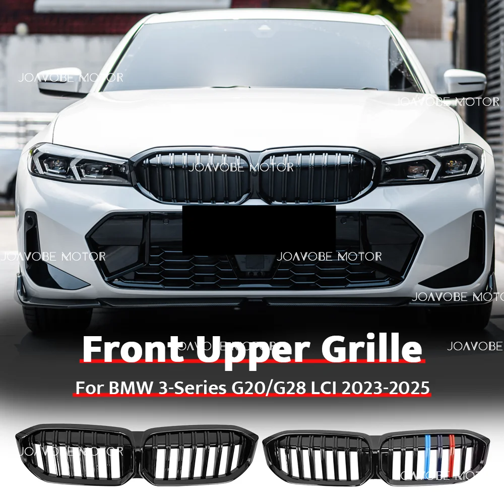 

Глянцевая черная решетка радиатора M-Color Single Line Style для переднего бампера BMW 3 серии G20 G28 LCI 2023-2025