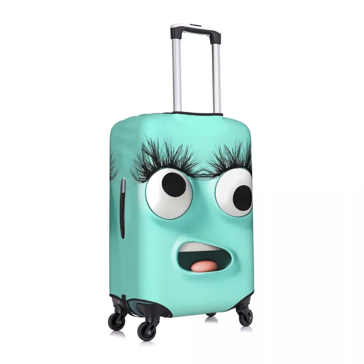 Funny Expression Suitcase Cover Holiday 3d Cartoon Face Fun Luggage Accesories Business Protection