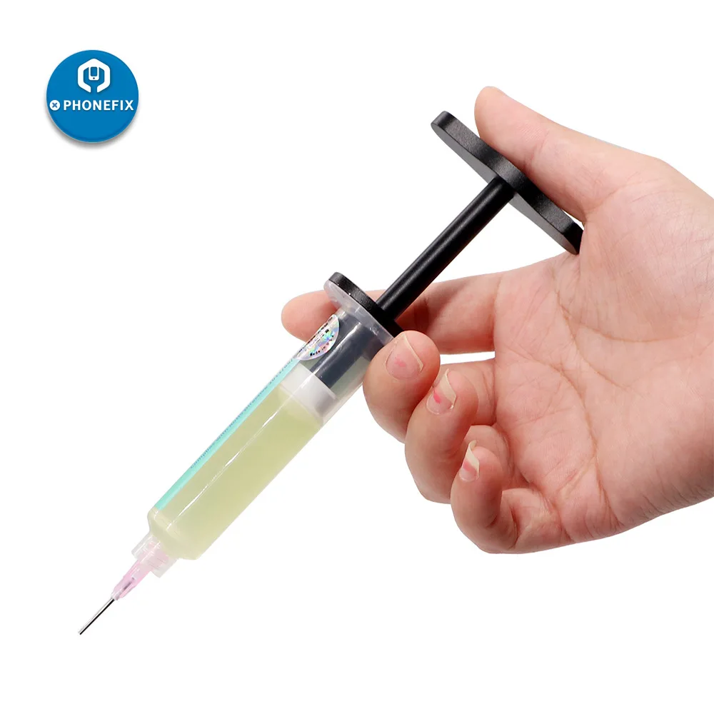 Aluminum Alloy Push Rod Solder Oil Companion BoosterNeedle Barrel Type Solder Paste Booster Green Oil Booster Recommendation