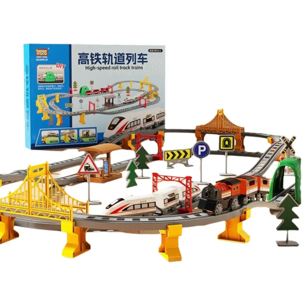 

Электрический электропоезд, имитация стиля, образовательные особенности, игрушки для железнодорожных дорожек, система сборки, дизайн