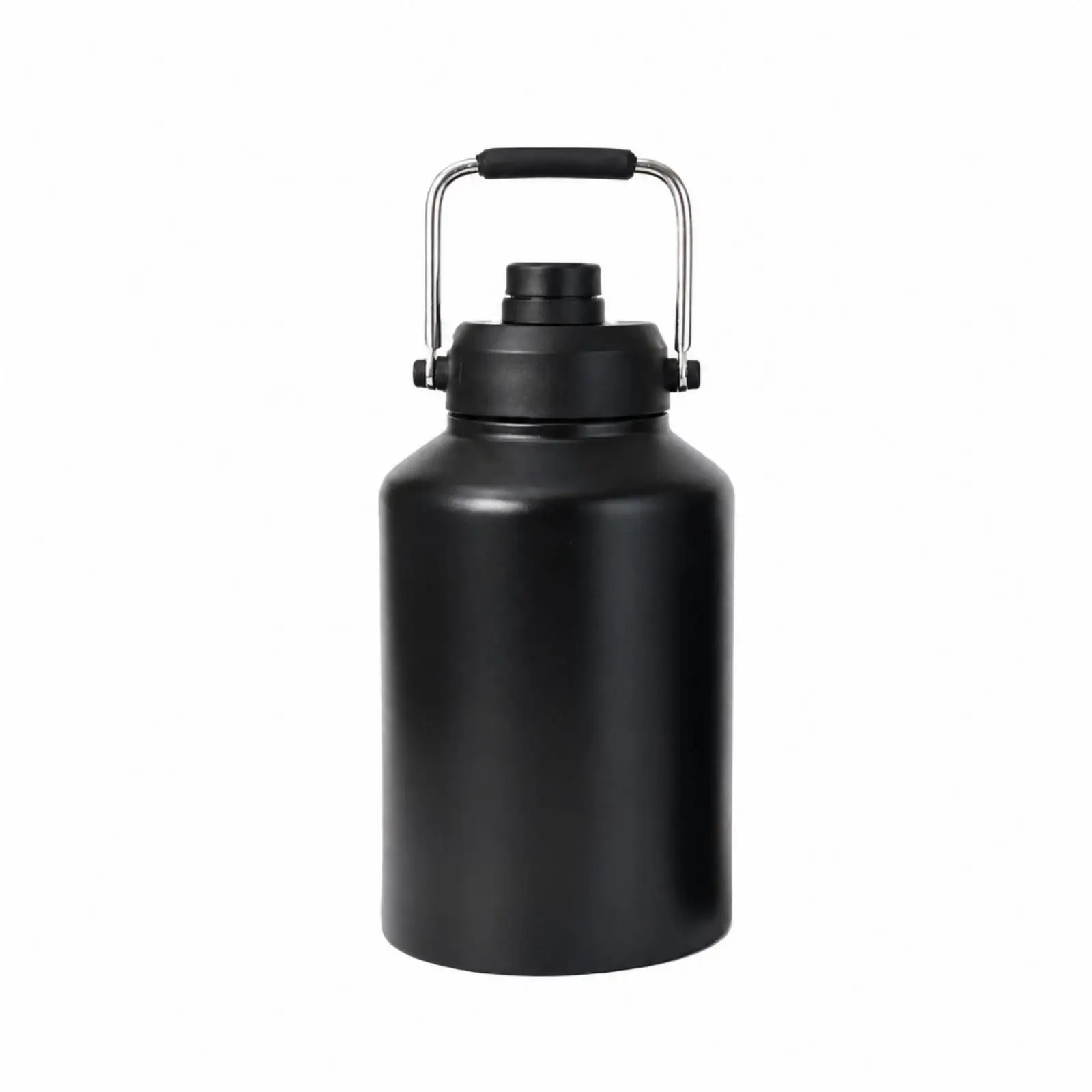 Double Wall Stainless Insulated Jug Sports Thermal Water Bottle Cold Retention Steel Drink Container Portable Handle for Gym