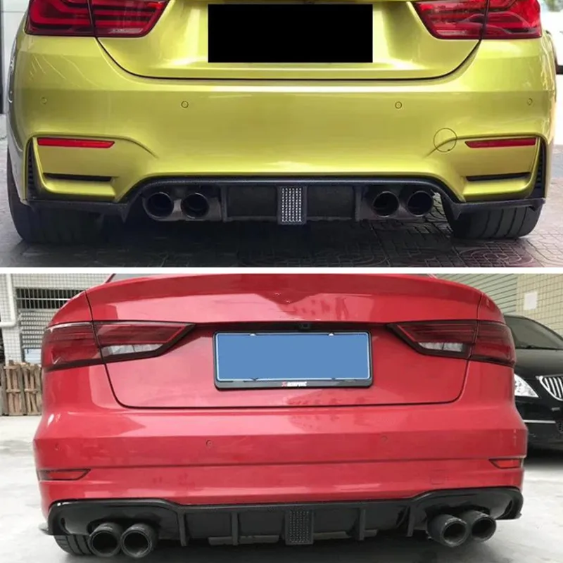 Universal Rear Bumper Diffuser Rear Fog Light w/ F1 Style Strobe Brake Feature & Adjustable Add-On Mounting Bracket For Car SUV