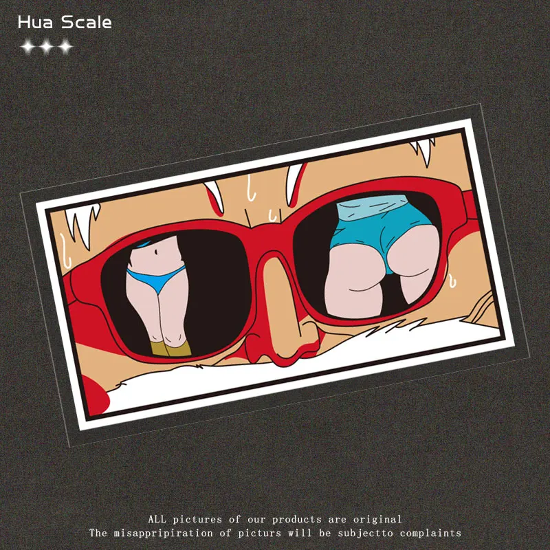 

2D аниме мультяшный глаз автомобильная наклейка персонализированная креативная Kame-Sennin водостойкая светоотражающая наклейка для украшения автомобиля аксессуары