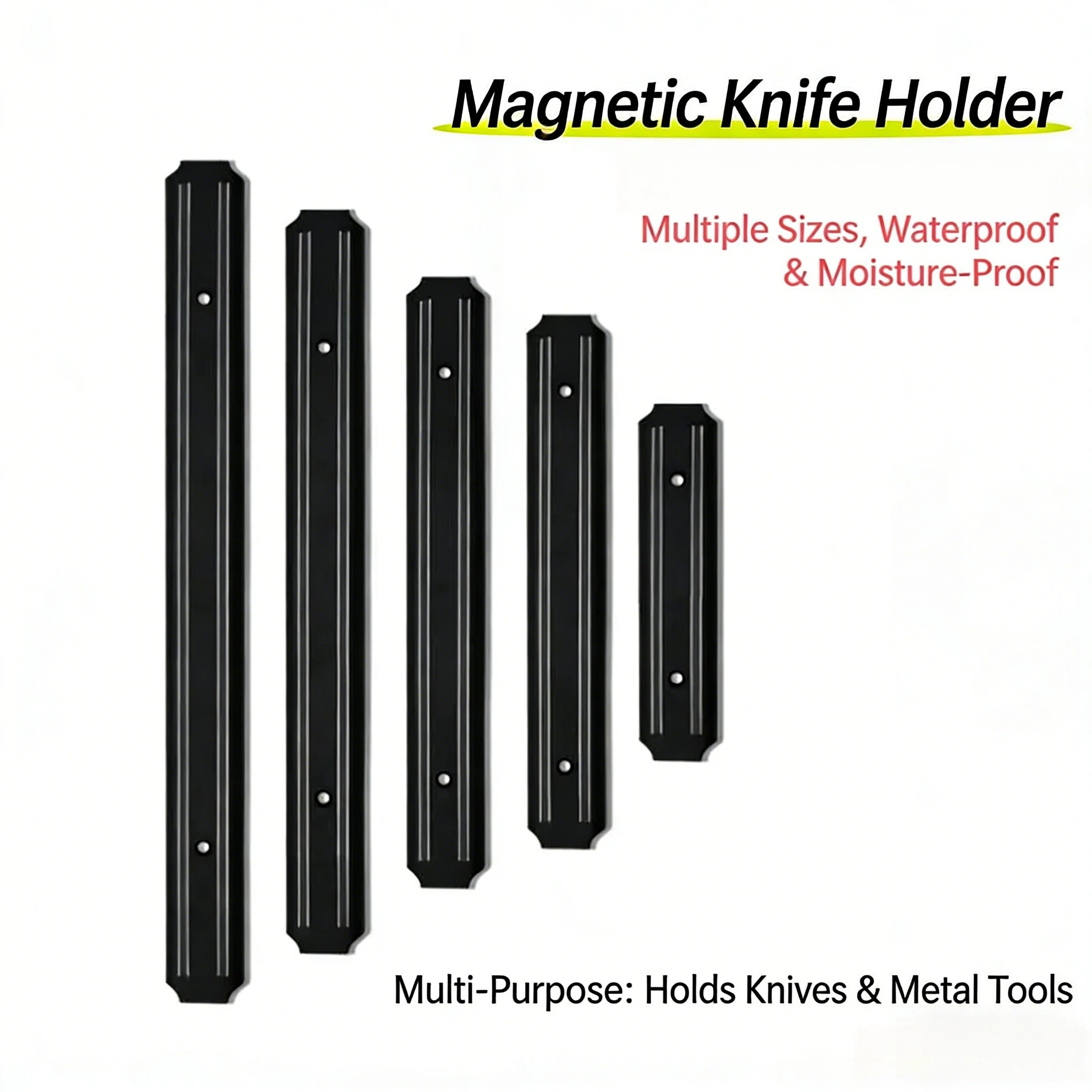 Magnetisches Wandmesser, starker, leistungsstarker Halter, Aufbewahrungsregal für Küchenutensilien, Lagerwerkzeuge, kleines Küchenzubehör