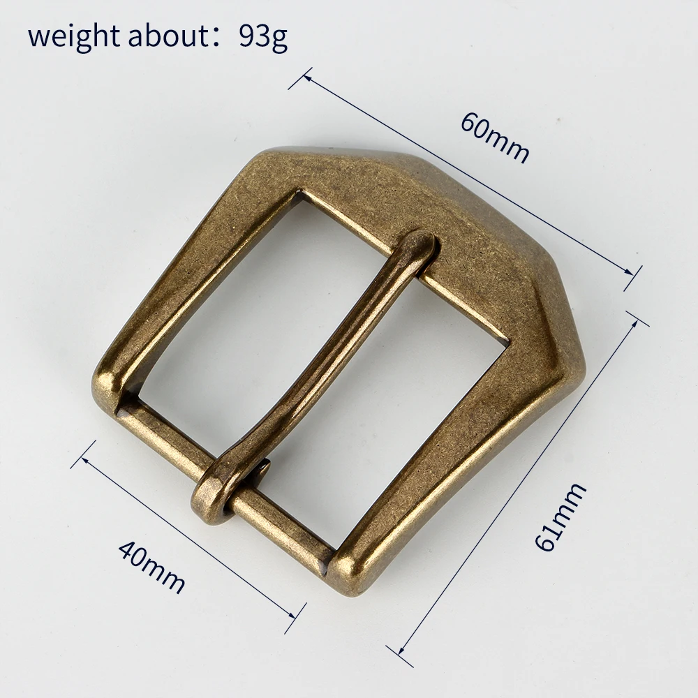 Heavy Solid Brass Belt Buckle For Men Belt Vintage Antique Brass Belt Buckle 40mm Leather Craft Diy Retro Cowboy Buckle Belt Men