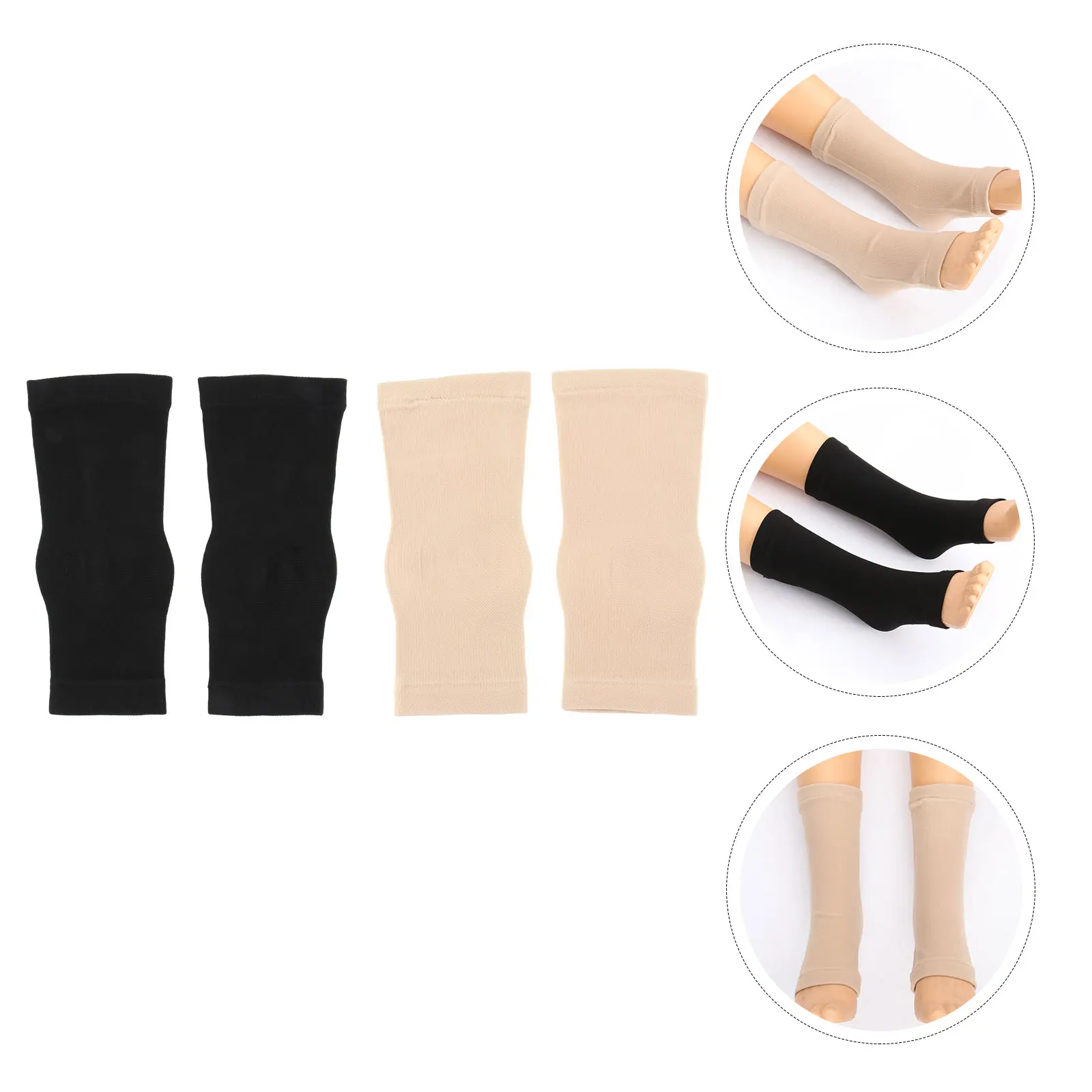 

2 Pairs Men Women Elastic Ankle Support Socks Sports Brace Lightweight Comfortable Durable EcoFriendly HighElasticity