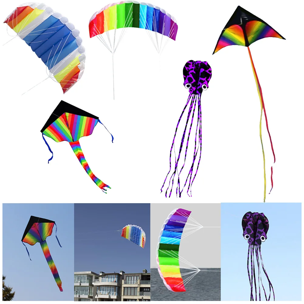 New kites flying toys  Parachute Stunt Kite line professional winds kites factory Surfing Beach Kites for Adults and Kids