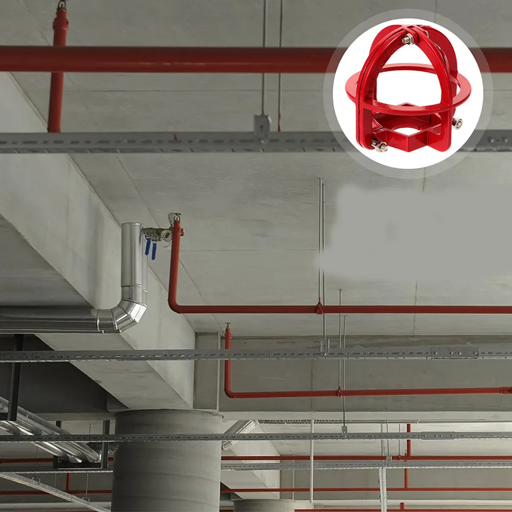 4Pcs Fire Sprinkler Cover Plate Industrial Grade Metal Sprinkler Head Protector Easy Installation Compatibility