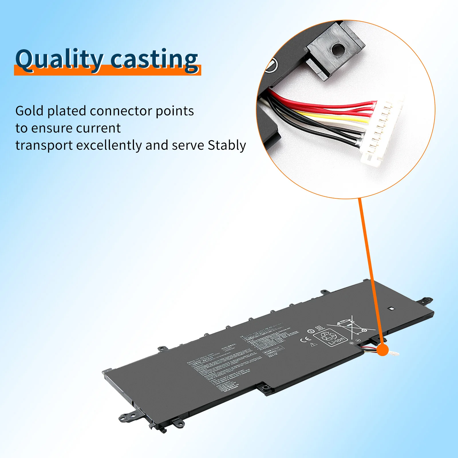 Imagem -03 - Bateria do Portátil para Asus Zenbook Ux334fl Ux333fac Ux433fl Ux433flc Um433da Um433iq Um434da Um434iq 11.55v 50wh Bvbh-c31n1841