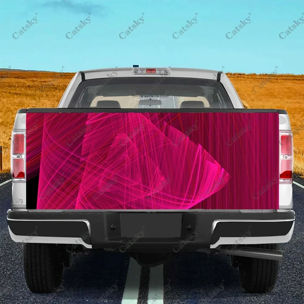 Gradient Guillochis Truck Tailgate Wrap HD Decal Graphics Universal Fit for Full Size Trucks Weatherproof & Car Wash Safe