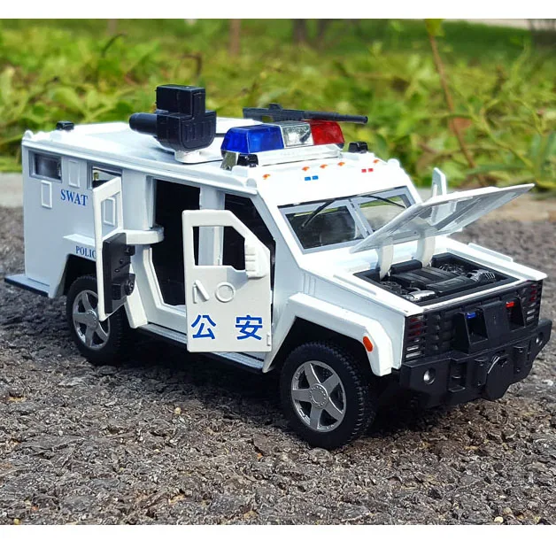 1:32 Hợp Kim Hình Xe Ô Tô Diecasts Swat Cảnh Sát SUV Kim Loại Đồ Chơi Xe Âm Thanh Ánh Sáng Mô Phỏng Lực Cho Trẻ Em Quà Tặng đồ Chơi