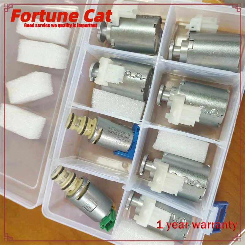 8Pcs Genuine New 10R60 10R80 Automatic Transmission Solenoid Kit for Ford Raptor F150 Mustang Roadrunner 2.2 Explorer