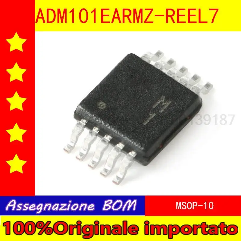 5pcs/lot  Home furnishings ADM101EARMZ - REEL7 MSOP - 10 RS - 232 transceiver