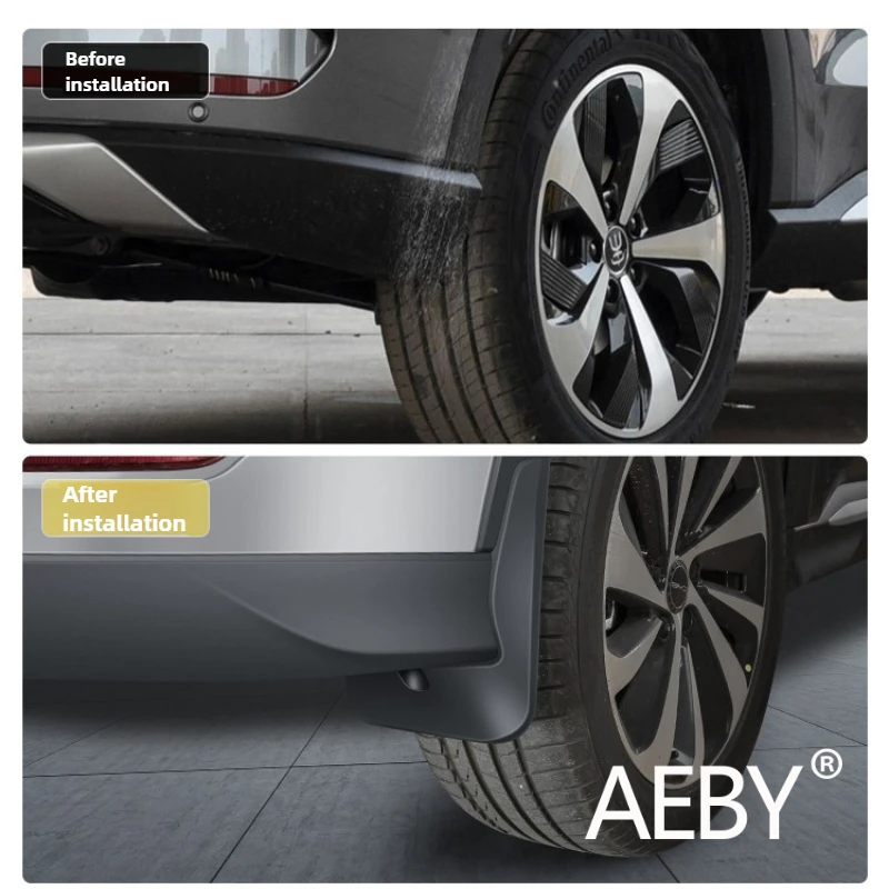 AEBY BYD Seal U DM-i 2020-2025用 マッドガード フェンダー スプラッシュガード マッドフラップ 4個セット フロントリア ホイールアーチ保護カバー