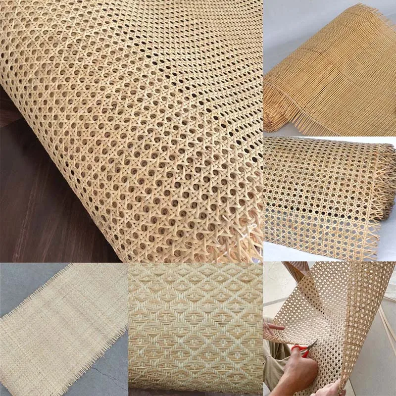 

Natural Indonesian Cane Webbing Real Indonesia Rattan Home Wall Decor Furniture Chair Table Repair Weaving Material