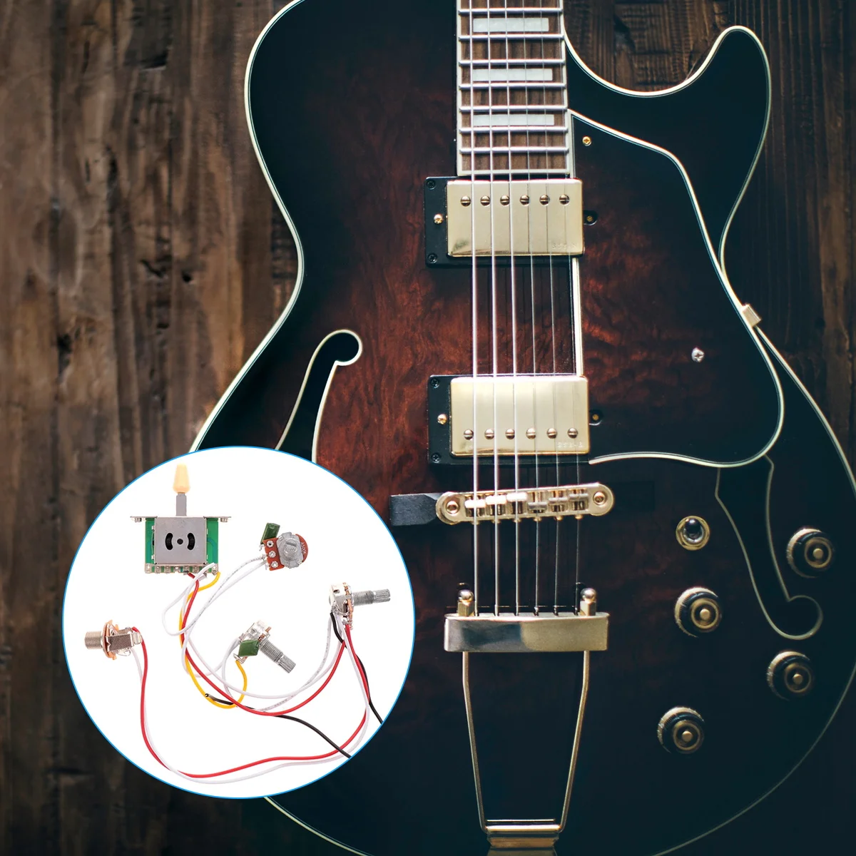 

High-Performance Guitar Circuit Wiring Assembly Premium Accessories For Electric Guitar Sturdy Replacement Parts And Supplies