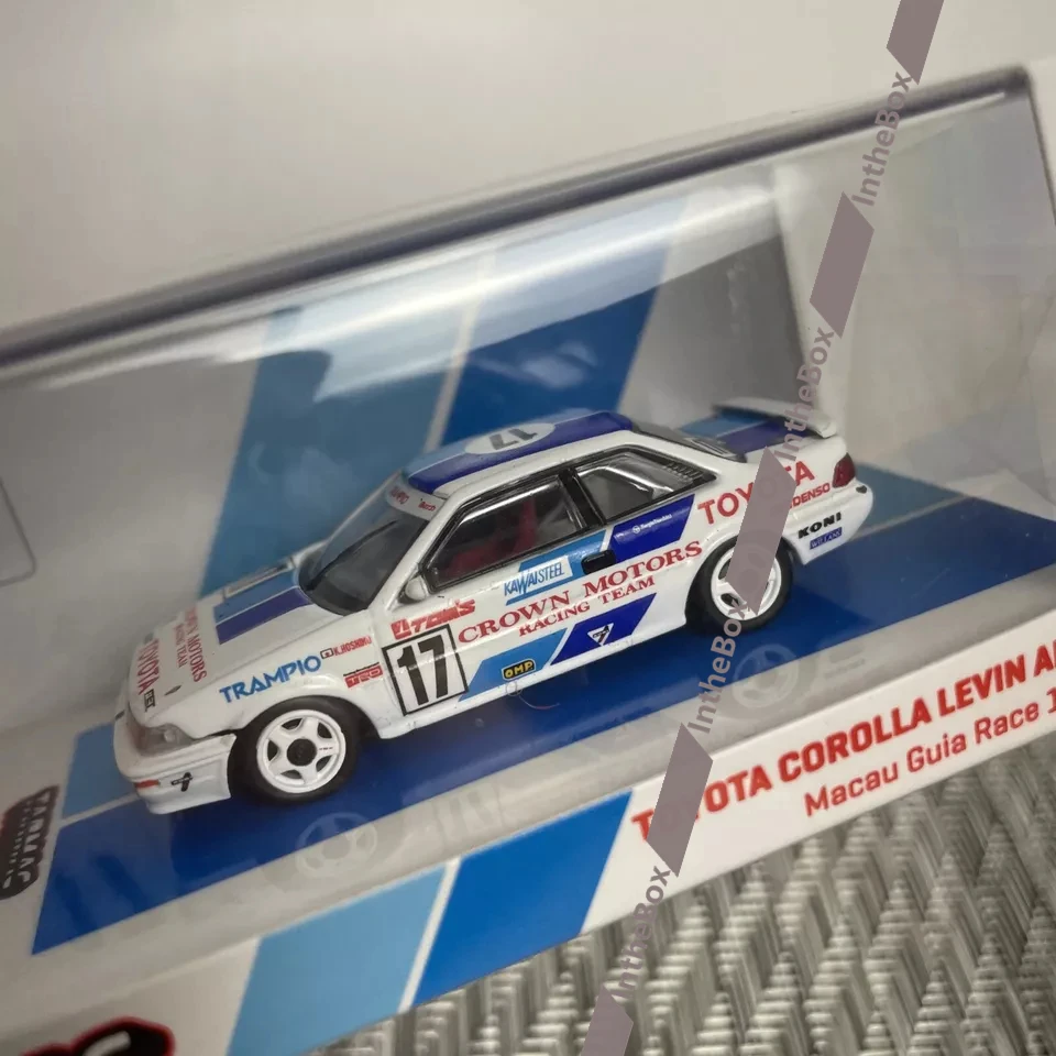 

COROLLA LEVIN AE92 MACAU GUIA RACE 1989 1:64 SCALE BY TARMAC WORKS Car Collection Limited Edition Hobby Toys