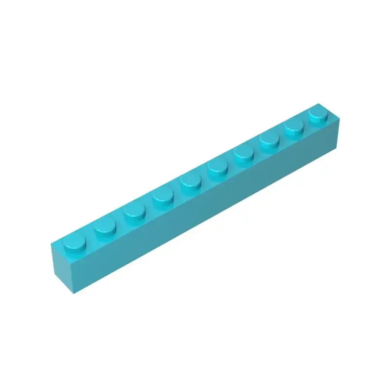 6111 10PCS MOC Parts Brick 1x10 without Bottom Tubes Compatible with pieces of children's Educatonal Toys Gifts