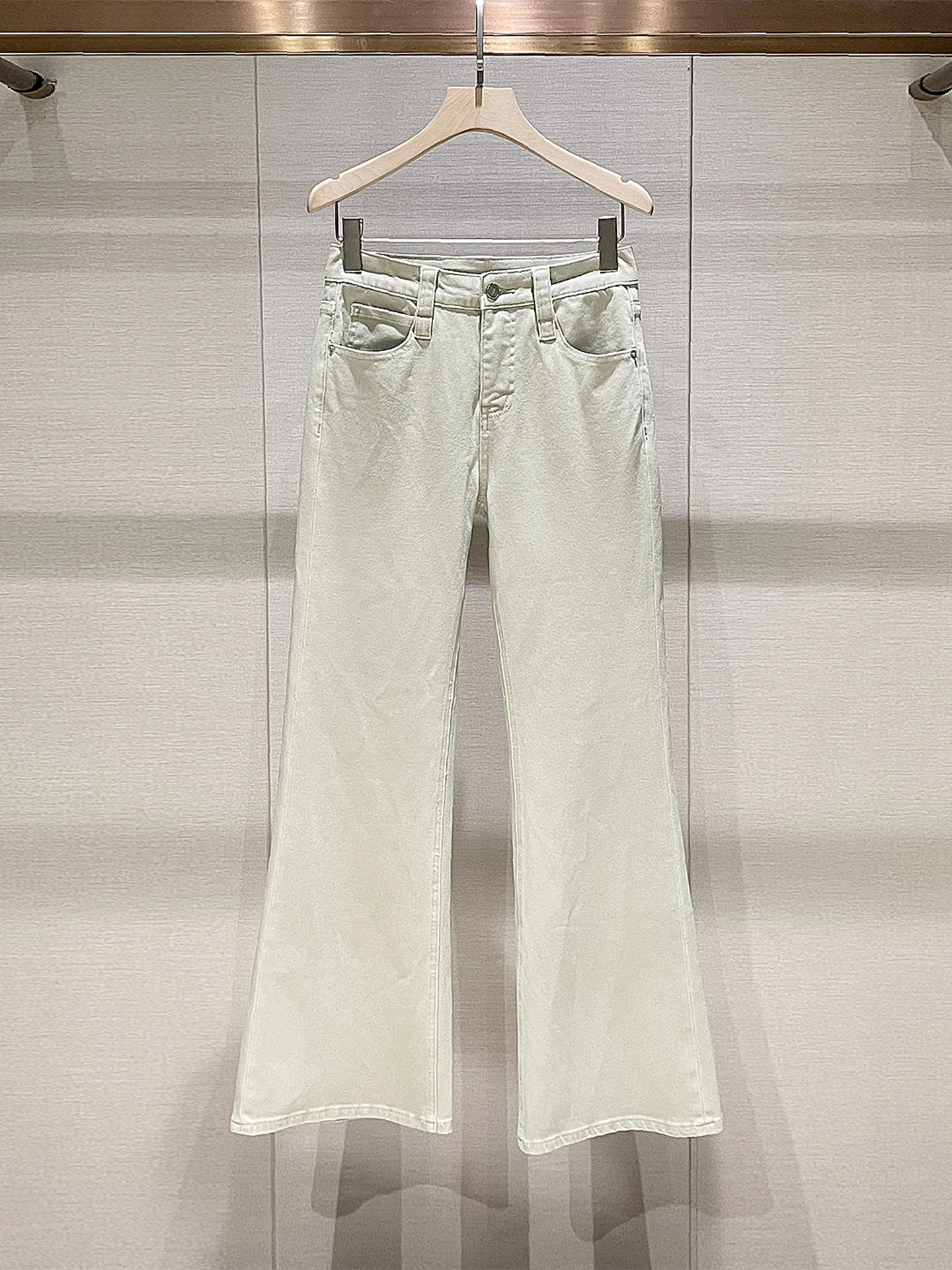 

Slimming High Waist American Retro Casual Micro Flared Jeans Women's Ele Sle Spring New Arrival Breathable Comfortable