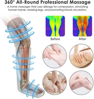 Relaxant électrique des muscles des jambes, 6 modes, récupération par Compression d'air, libération lymphatique, soulage la Fatigue du pied, masseur chauffant pour les jambes 4