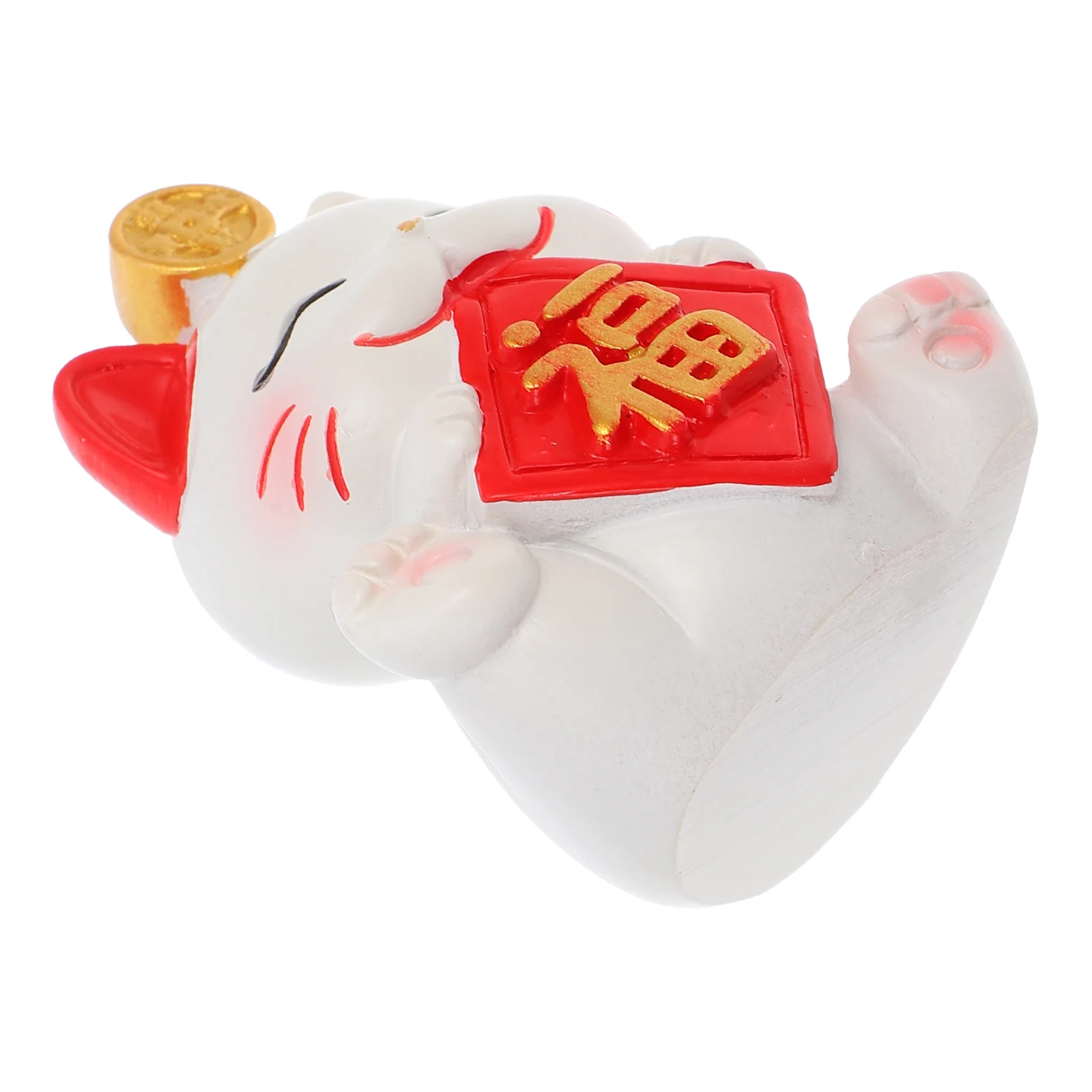 

Ornament Sign Small Figurines Shelf Decor Office Couple Chinese Figures Room Fu Character