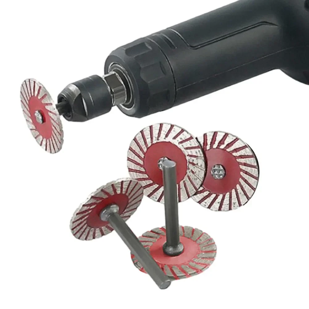 

2pcs 6mm Metal Stone Cutting Blade Shank Circular Saw Blade Discs With Mandrel Rotary Diamond Turbo Disc Granite Marble