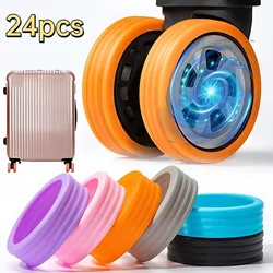 Silicone Wheels Protector Luggage Reduce Noise Trolley Case Silent Caster Sleeve Travel Luggage Suitcase Accessories New