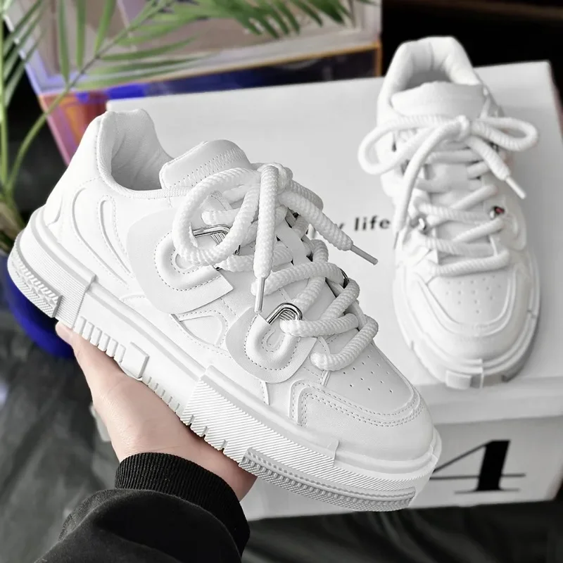 

Campus Youth Student Little White Shoes Spring Hot Sale Comforts Platform Men's Sneakers Male Board Shoes Trend Wlaking Footwear