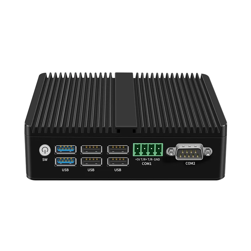 Imagem -04 - Mini pc Industrial Fanless Processador de Intel Computador Macio do Router Linux Firewalls de Pfsense I225v com Rs485 Rs232 Win11 N100