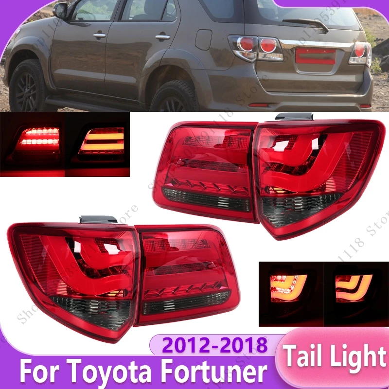 

Car Tail Light Assembly Rear Turn Signal Light Brake Lamp Reversing Light Fog Lamp Foglamp For Toyota Fortuner 2012 2013-2018