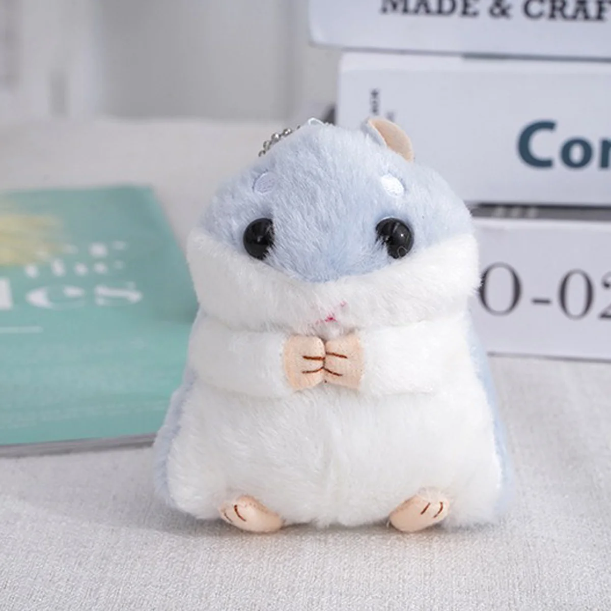 Pluizige Hamster Pop Knuffels Sleutelhanger Hanger Vrouwen Meisje Nepbont Pompom Sleutelhanger Snuisterijen Handtas Rugzak Schooltas Hanger
