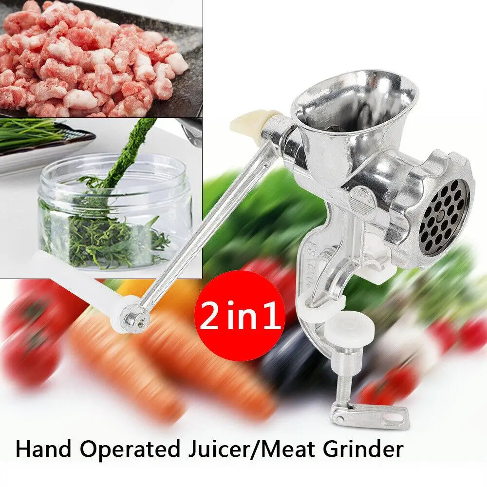 Aluminum Manual Juicer Fruit Squeezer Vegetables Wheat Grass Extractor Portable Blender Hand Crank Sugar Cane Juicer Machine