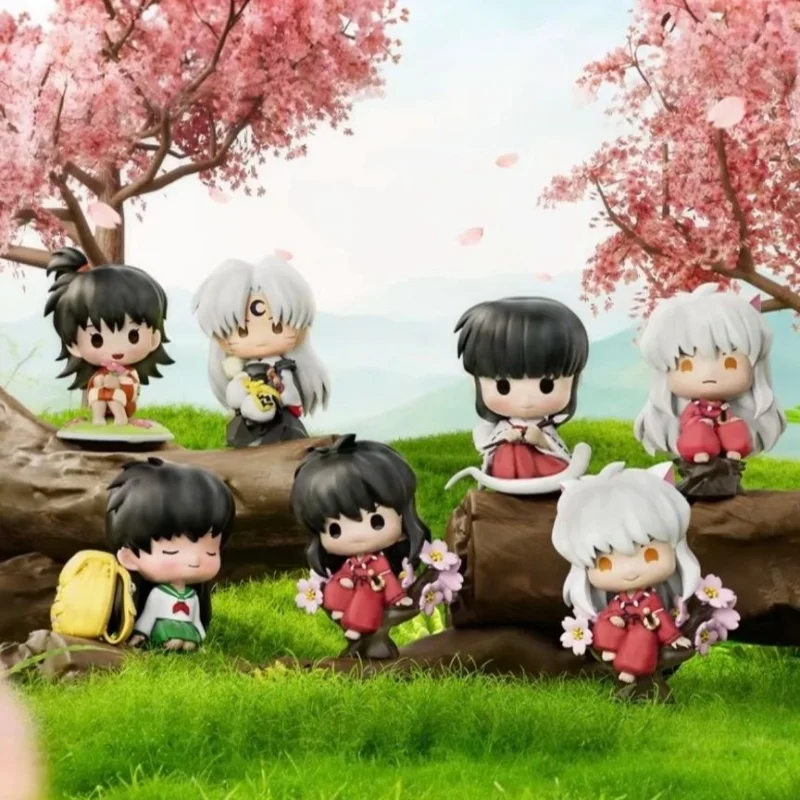 

Подлинная Hello Box Inuyasha Kikyou Higurashi Kagome Sesshoumaru Rin слепая коробка гаражный комплект куклы игрушки сидящая поза декор для рабочего стола