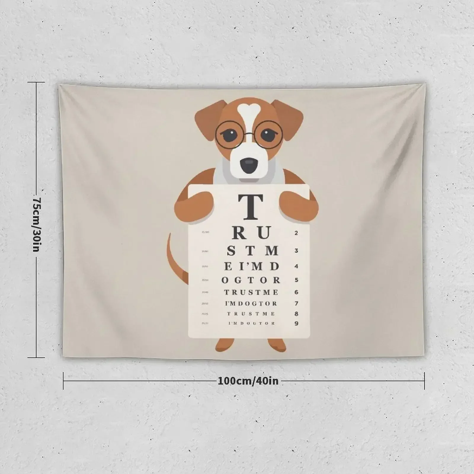 Trust Me Im Dogtor The Eye Dogtor Tapestry Room Decor Aesthetic Cute Decor Wall Hanging Wall Tapestry