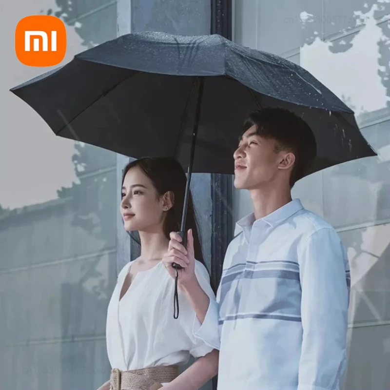 Xiaomi UREVO/90Fun Fully Automatic Reverse Folding Umbrella With Led Light Windproof Wind Resistant Umbrella Anti UV Parasol