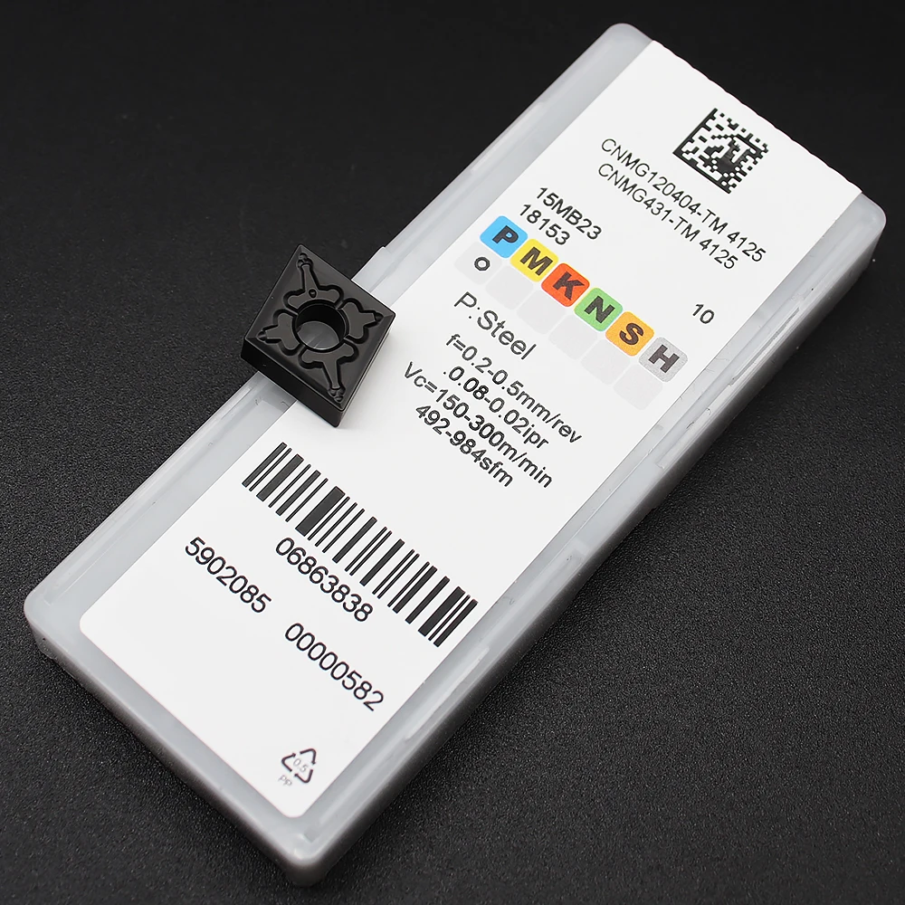 CNMG120408 TM 4125 inserti in metallo duro CNMG 120404 fresa per utensili da tornio in lega dura di alta qualità per acciaio
