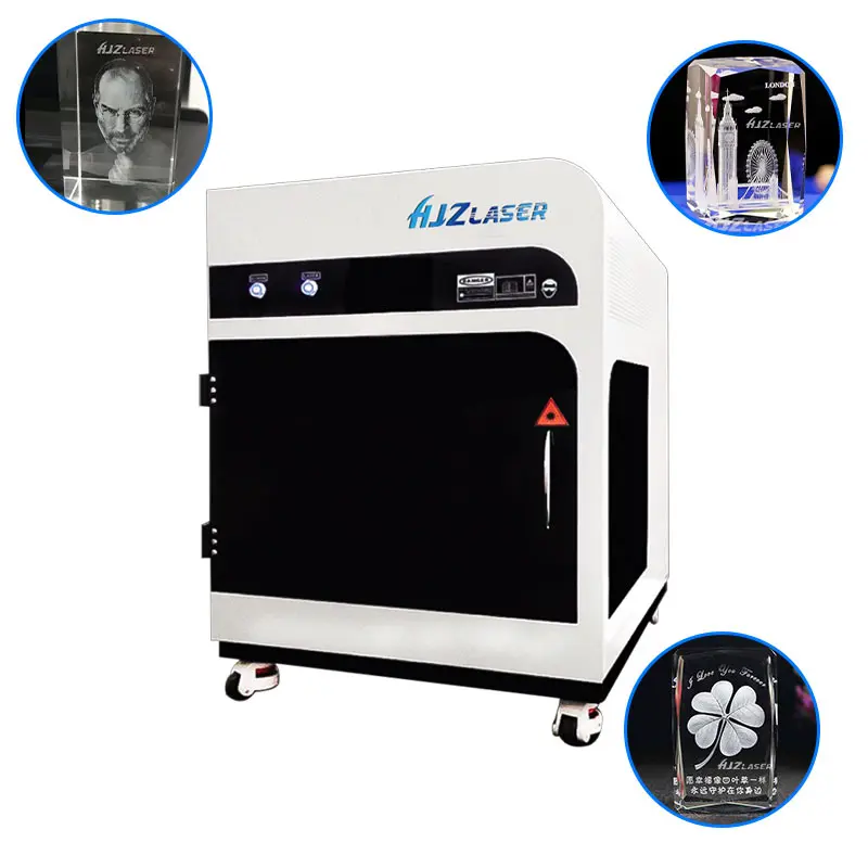 HJZ LASER Manufacture 3D Crystal Inner Engraving Machine for Glass Acrylic Pendant