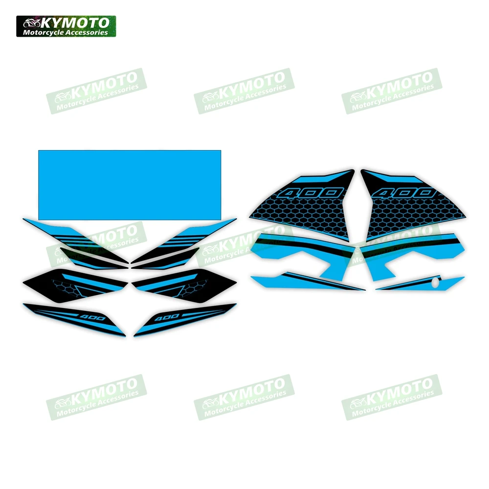 For Ninja400 EX400 Ninja 400 EX 400 motorcycle accessories fairing sticker body protection reflective full car decal decoration