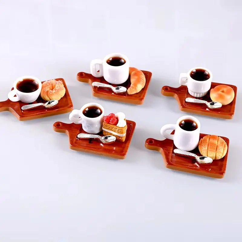1:12 Dollhouse Miniature Resin Coffee Drink Cup Model Simulation Water Cup For Doll House Decor Accessories Toys Gift