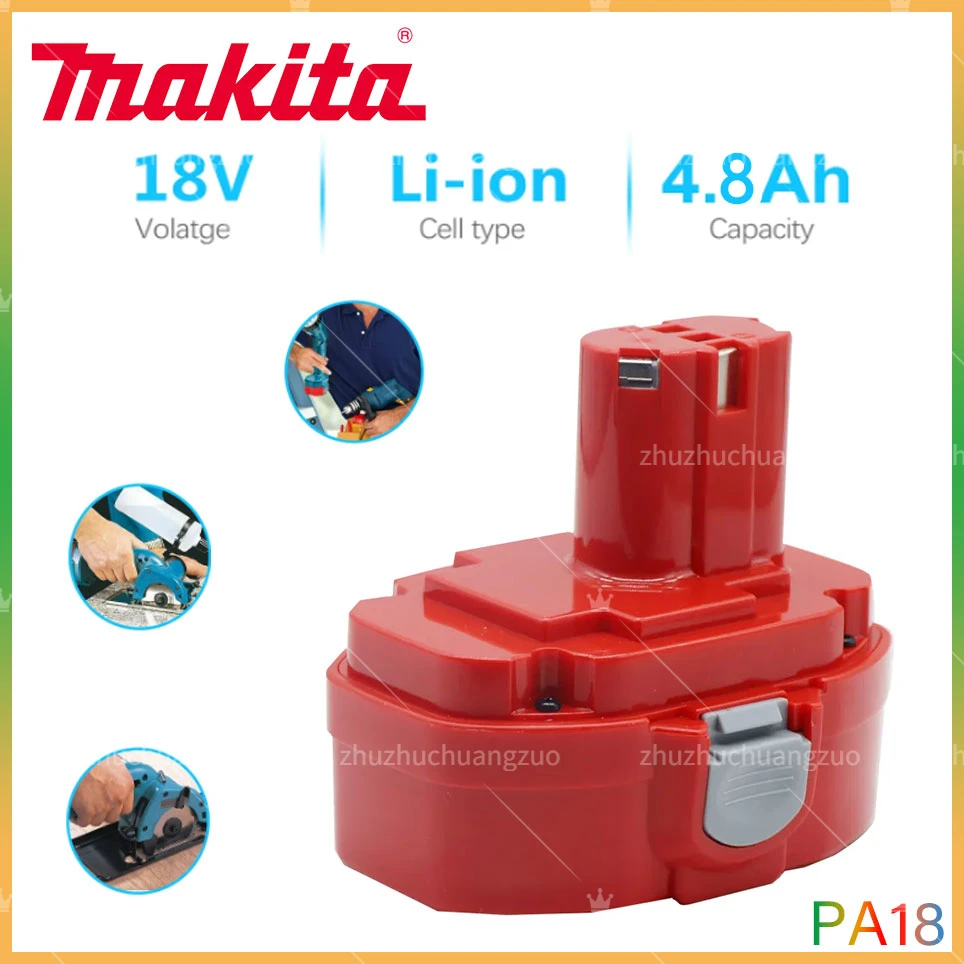 18V Makita 4800 bateria mAh Ni-MH zastępuje Makita 18V PA18 1822 1823 1833 1834 1835 1835F 192828 192829