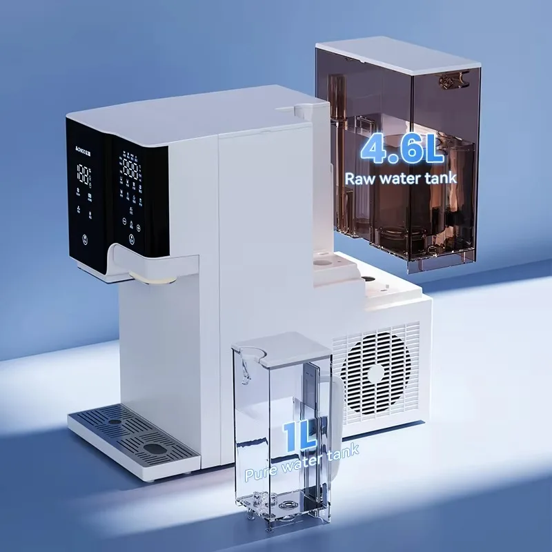 Desktop RO Water Purifier with Ice Maker | 6-8 Minutes Quick Ice Production | 4-in-1 Purify/Cool/Heat/Ice
