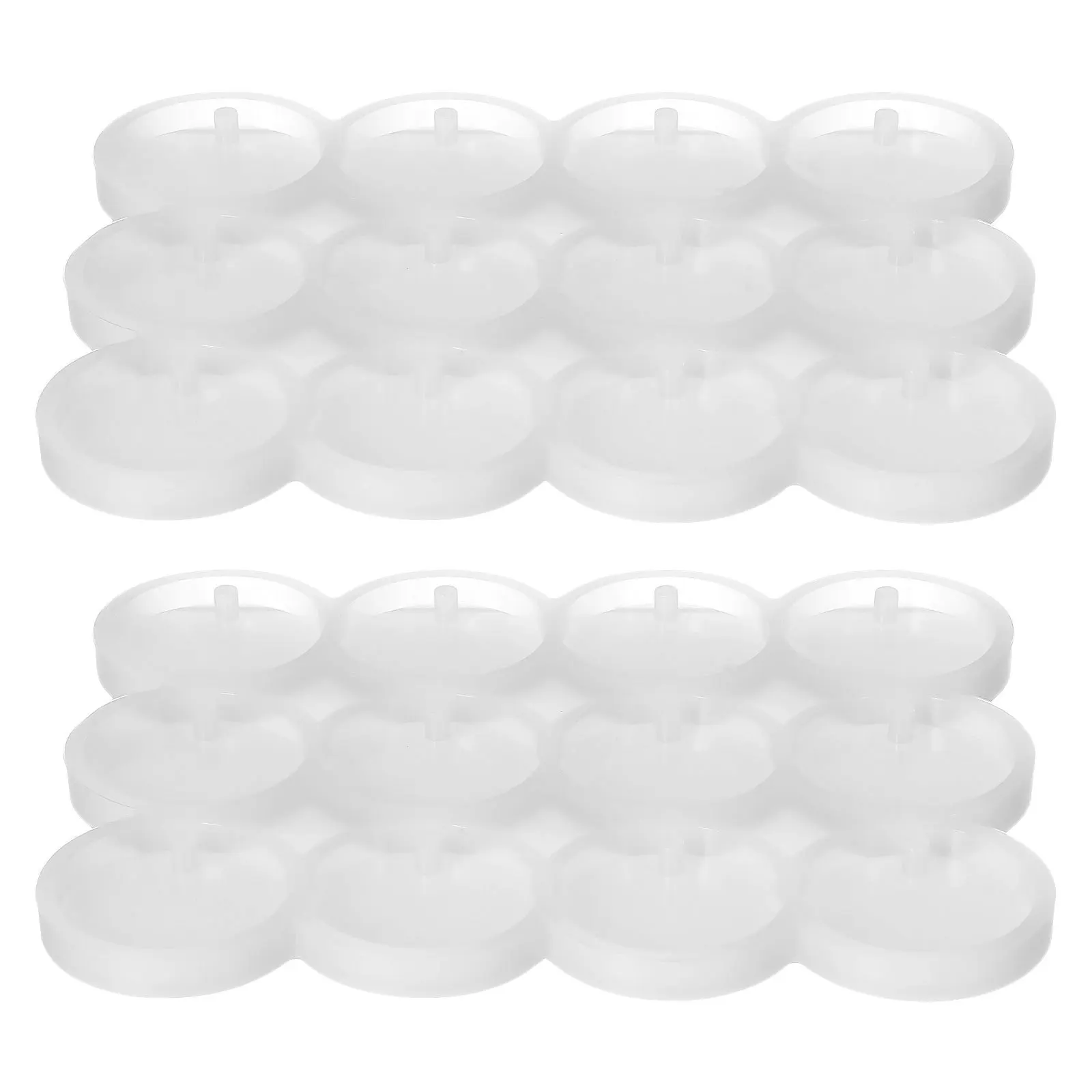 

2Pcs Water Crystal Resin Silicone Molds Round Flat Pendants Hole Keychain Earring Jewelry Casting Craft Silicone Pendant Molds