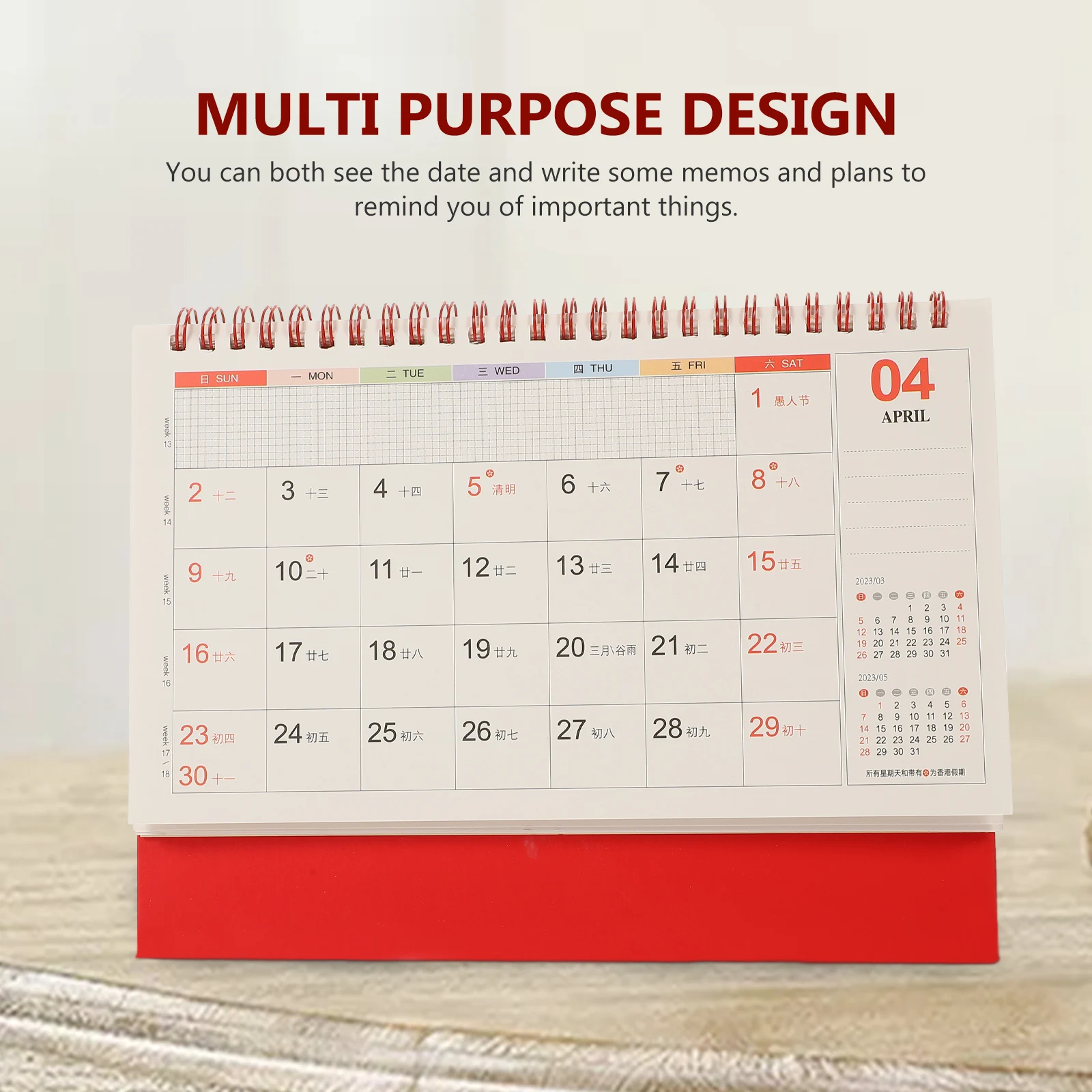 

Year of Rabbit Calendar China Cute Desktop Calendars Aesthetic Table Paper New Office